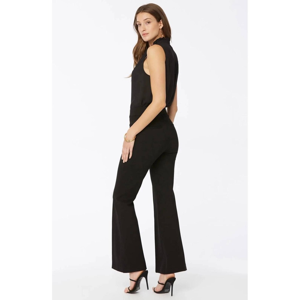 ALTERED NYDJ Sculpt-Her Pull-On Wide Flared Leg Pants Compression Black Small